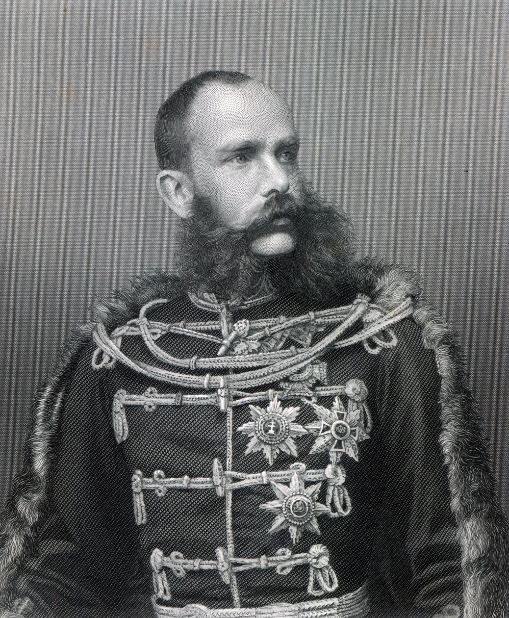 I. Ferenc József osztrák császár, George J. Stodard metszete alkotó: Austrian Photographer