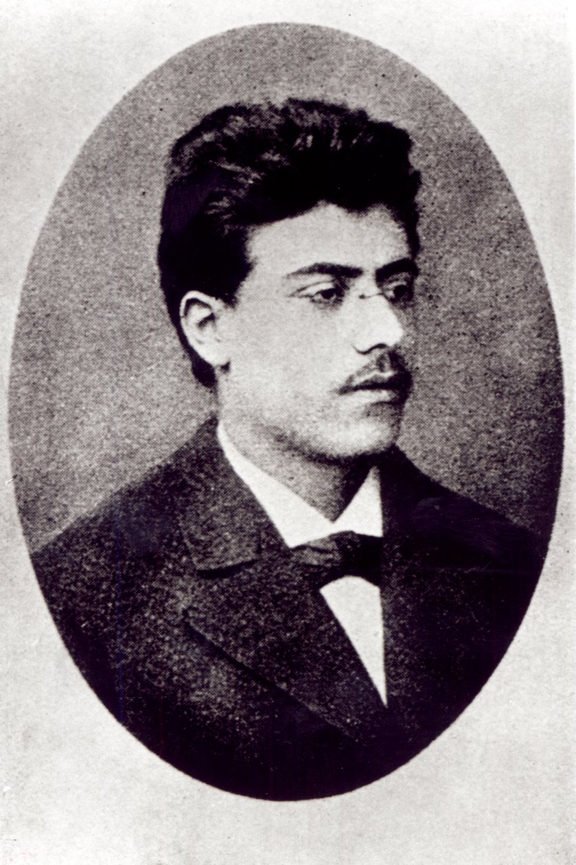Gustav Mahler portréja, 1878 alkotó: Austrian Photographer