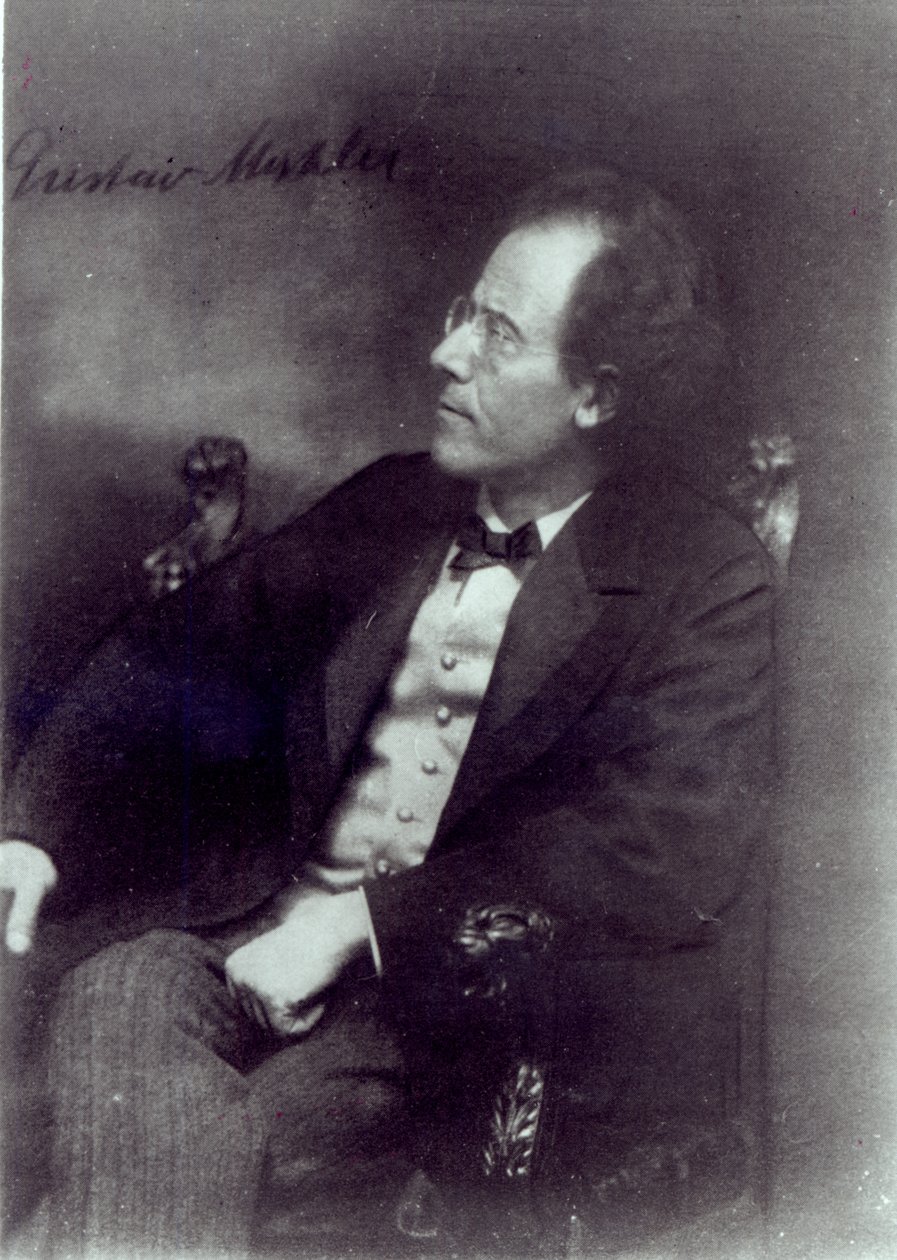 Gustav Mahler portréja, 1907 körül alkotó: Austrian Photographer