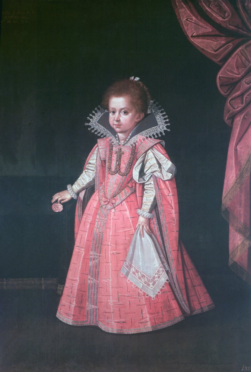 Mária Anna főhercegnő (1610-65) gyermekként, II. Ferdinánd római császár (1578-1637) lánya alkotó: Austrian School