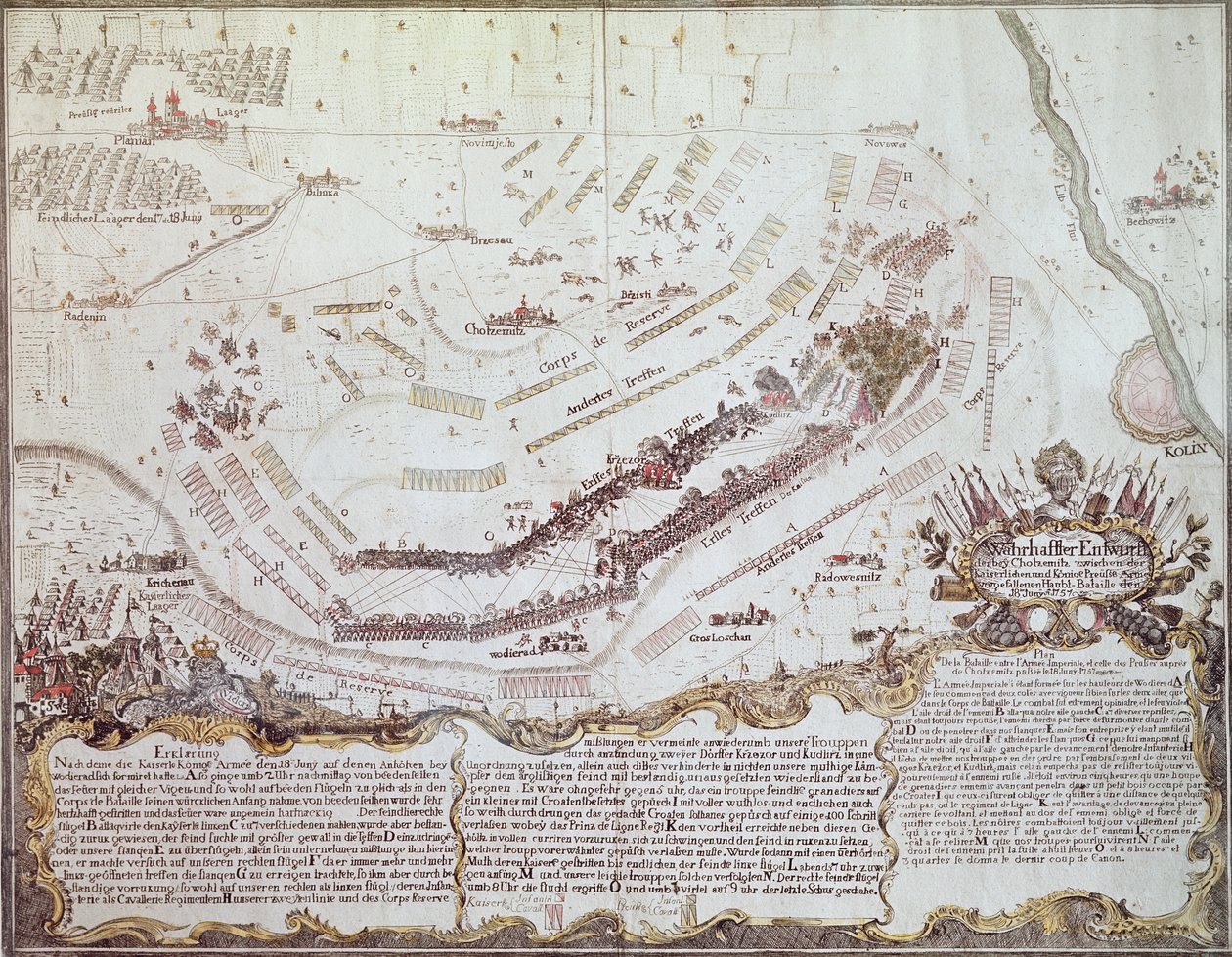 Kolini csata Csehországban, 1757. augusztus 18 alkotó: Austrian School