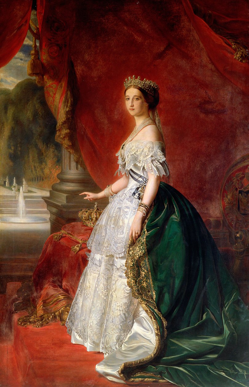 Eugenie francia császárné (1826-1920) portréja (lásd még 75383) (olaj) alkotó: Austrian School