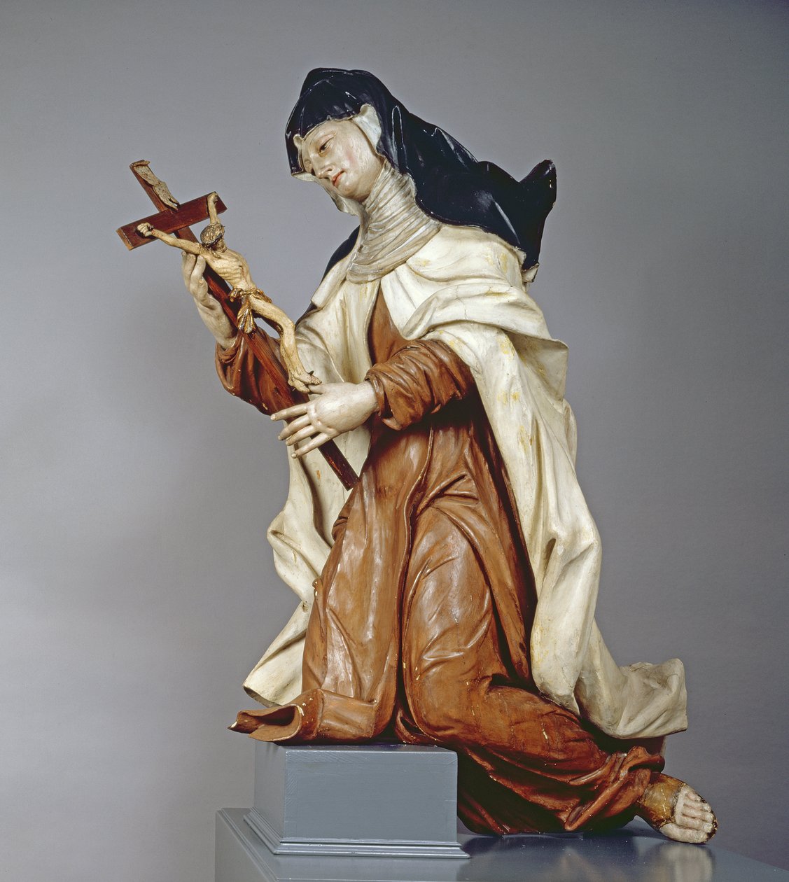 Avilai Szent Teréz (1515-82) 1760-65 körül (polikróm és hársfa) alkotó: Austrian School