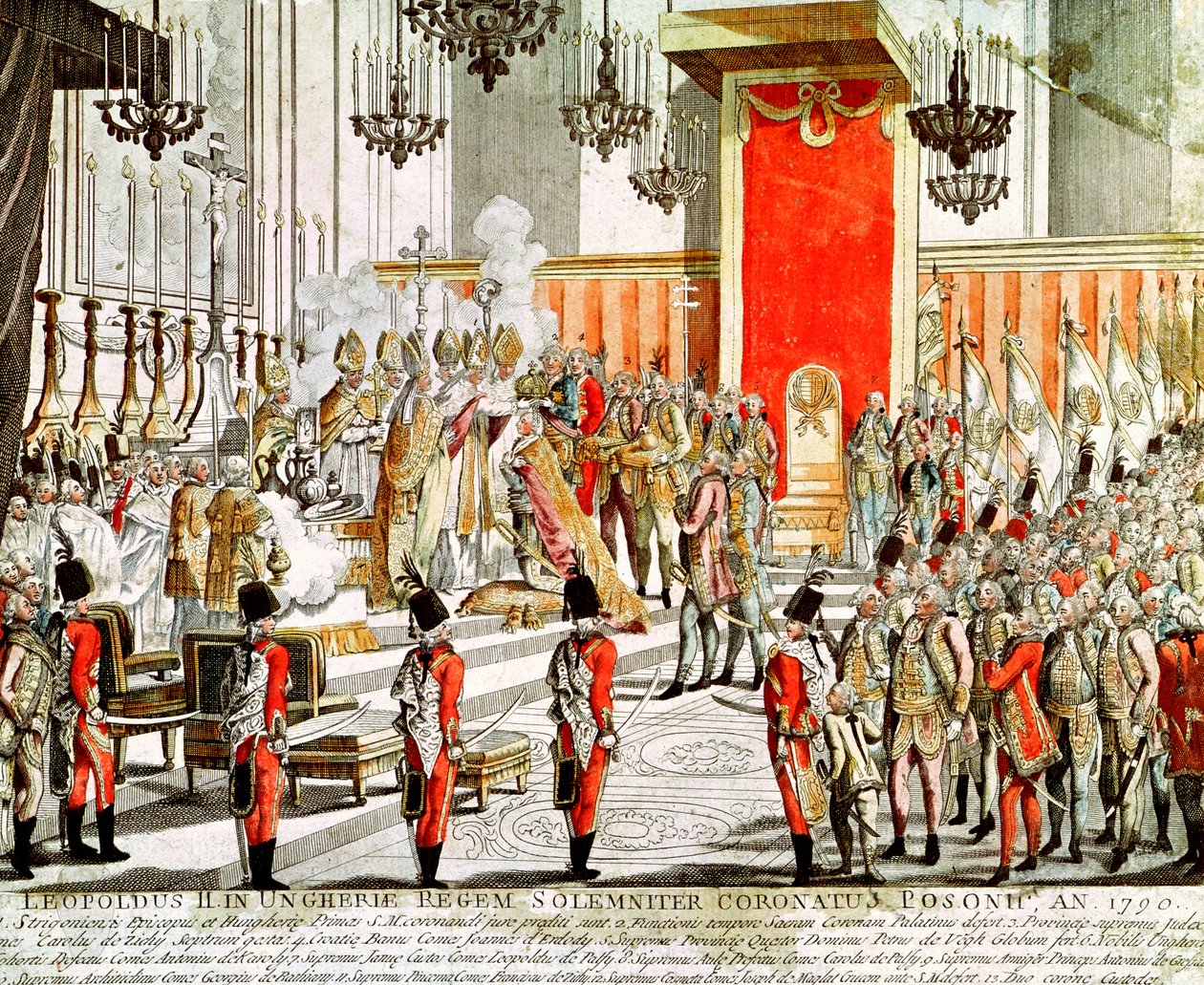 Lipót koronázása (1747-92) Pozsonyban 1790-ben alkotó: Austrian School