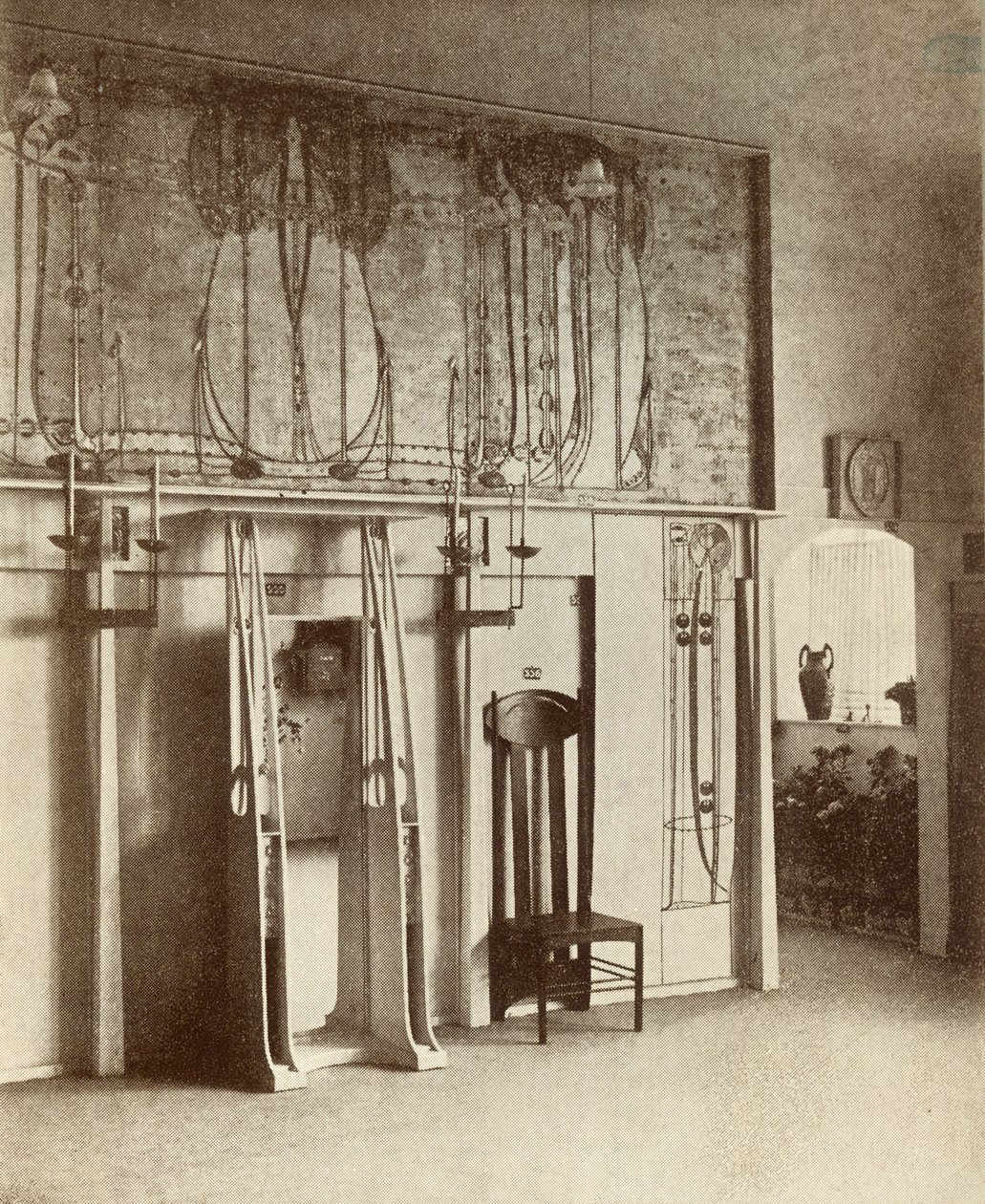 A Mackintosh kiállítóterem, 8. bécsi szecesszió, 1900 alkotó: Austrian Photographer