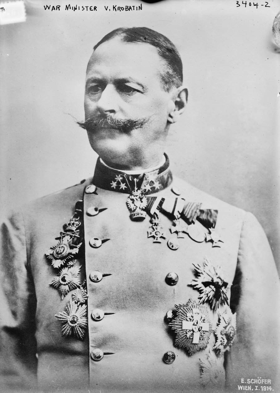 V. Krobatin hadügyminiszter, 1914 alkotó: Austrian Photographer