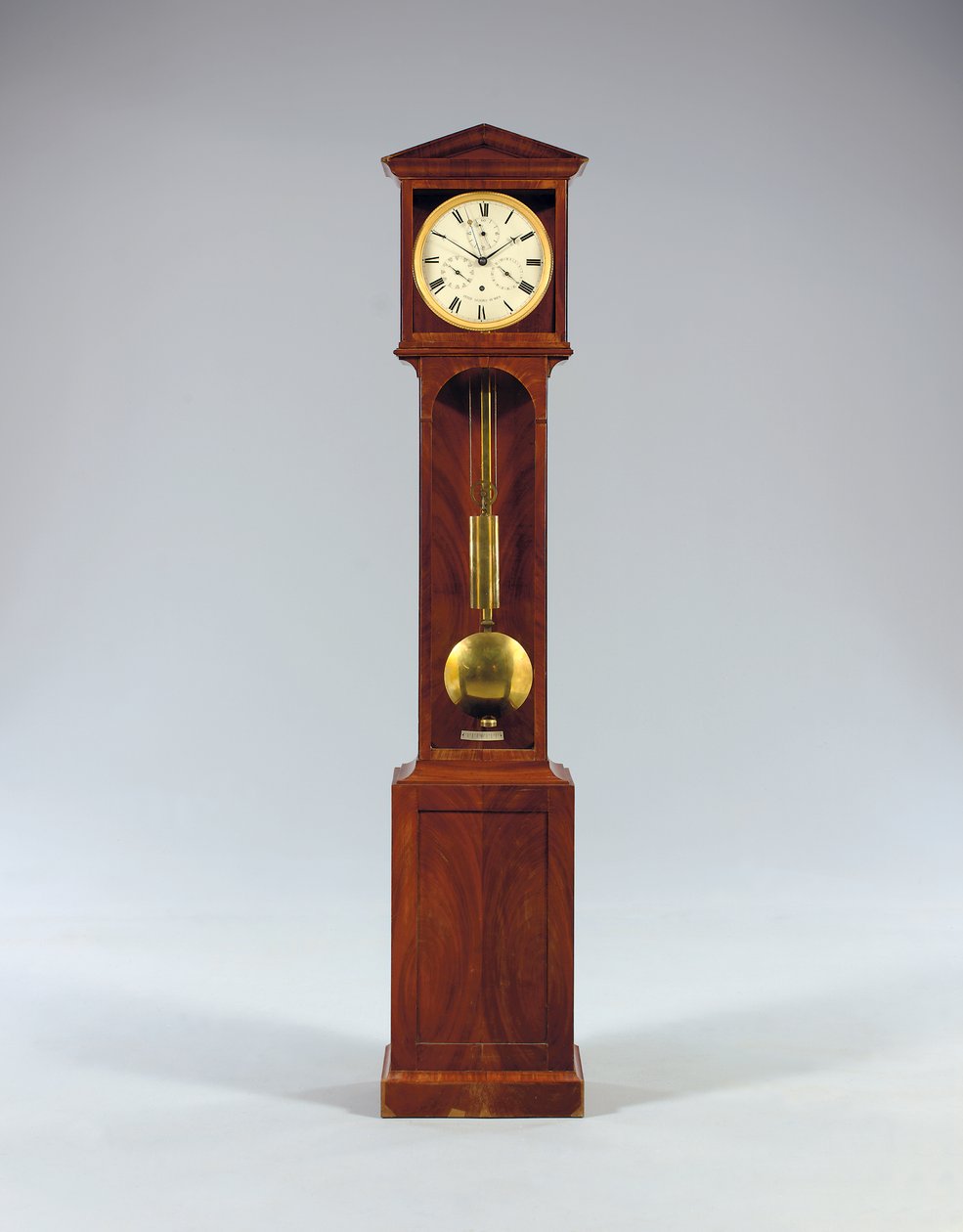 Egy hónapos bodenstanduhr az idő egyenletével és a teljes naptárral, 1806 alkotó: Austrian School