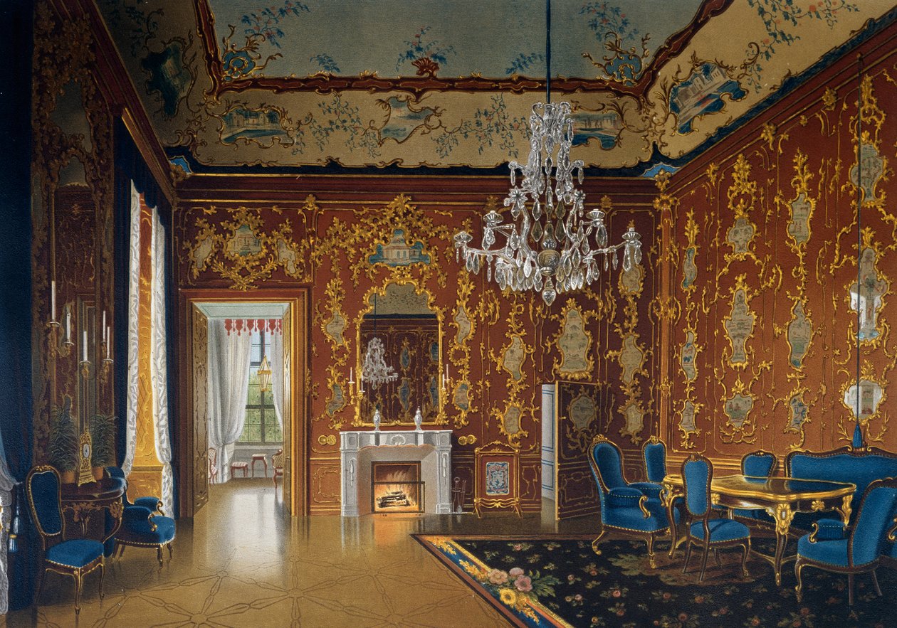 Mária Terézia császárné lakása, Schönbrunni kastély (UNESCO Világörökség listája). alkotó: Austrian School
