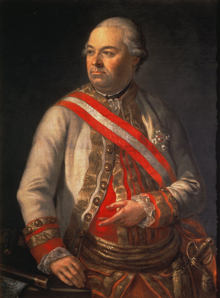 Andreas Hadik von Futak gróf (1710-90), az osztrák hadsereg parancsnoka a Törökország elleni hadjáratban 1789-ben alkotó: Austrian School