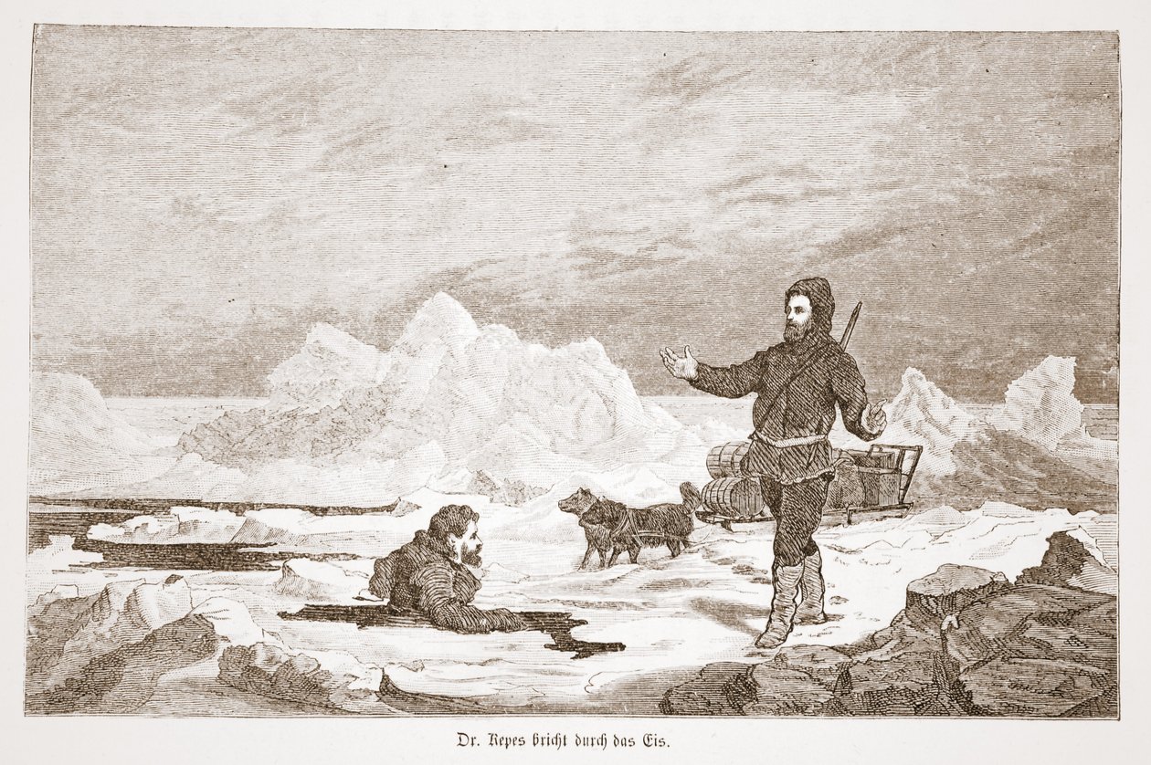 Dr. Repes átesik a jégen, 1876 alkotó: Austrian School