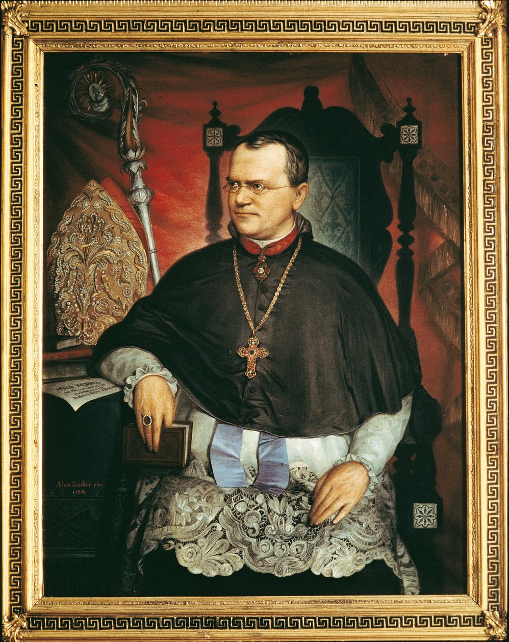 Gregor Mendel (olaj, vászon) alkotó: Austrian School