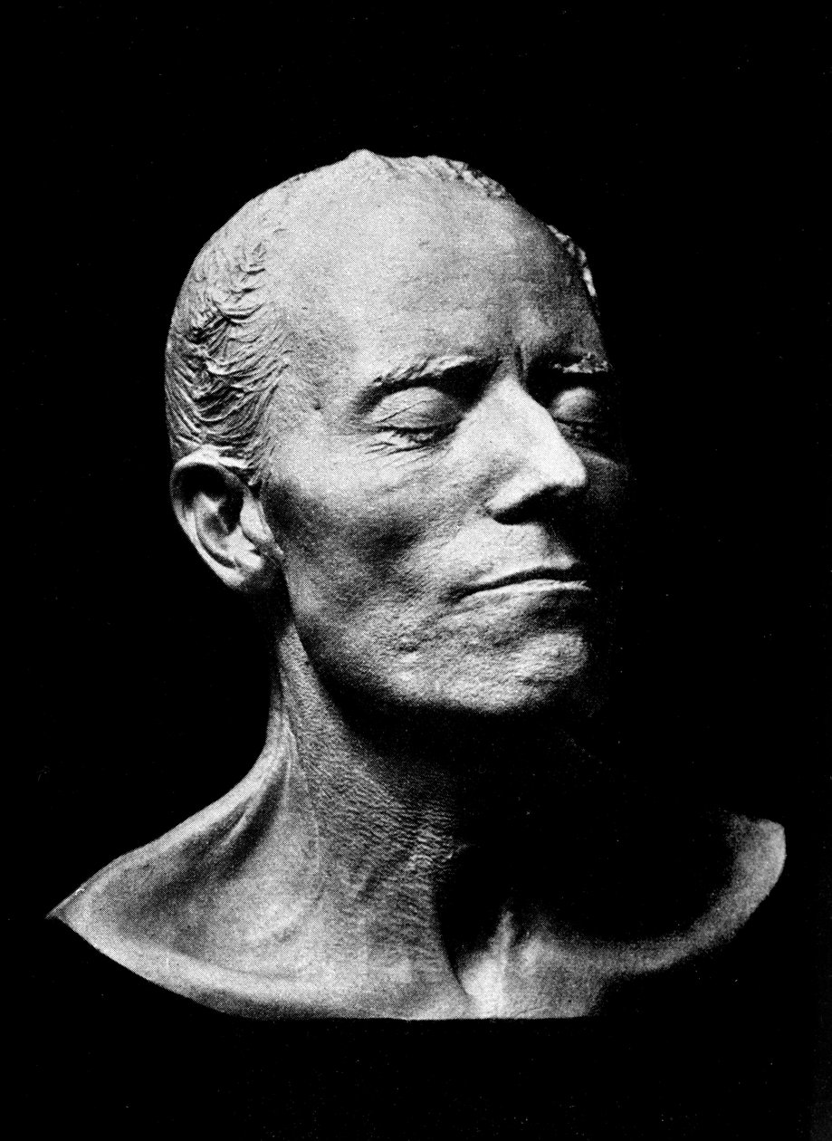 Gustav Mahler halotti maszk, 1911 (gipsz) alkotó: Austrian School