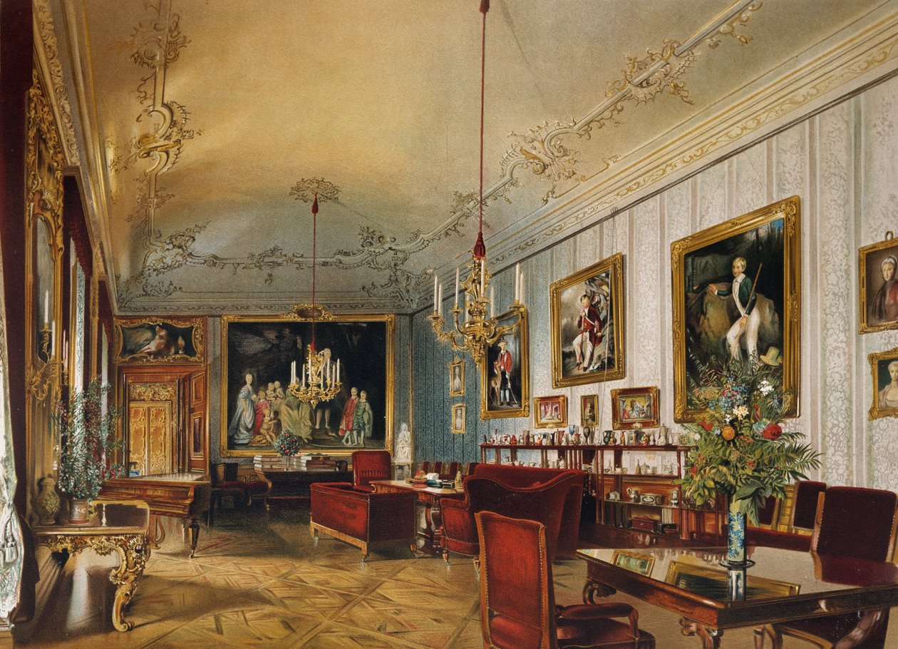 Szófia hercegnő csarnoka a császári lakosztályokban, Schönbrunni kastély (UNESCO Világörökségi lista) alkotó: Austrian School