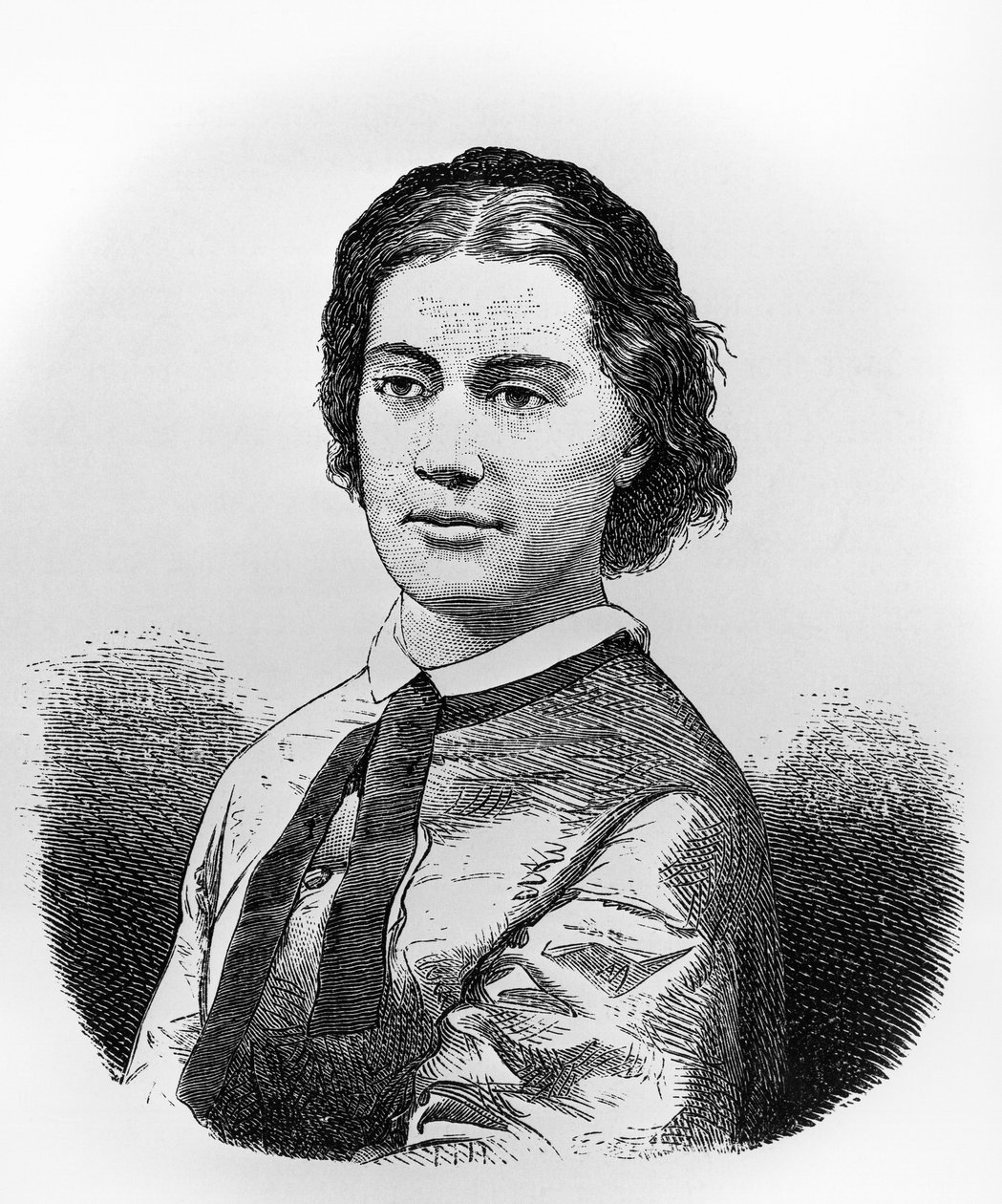 Alexandrine Tinné portréja, Joseph Chavanne „A Szahara vagy oázistól oázisig” című illusztrációja alkotó: Austrian School