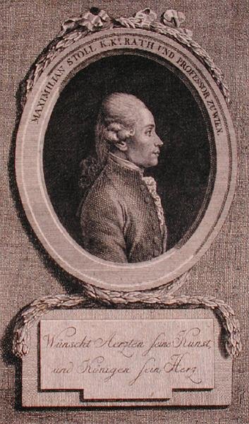 Maximilian Stoll (1742-87) portréja (metszet) alkotó: Austrian School