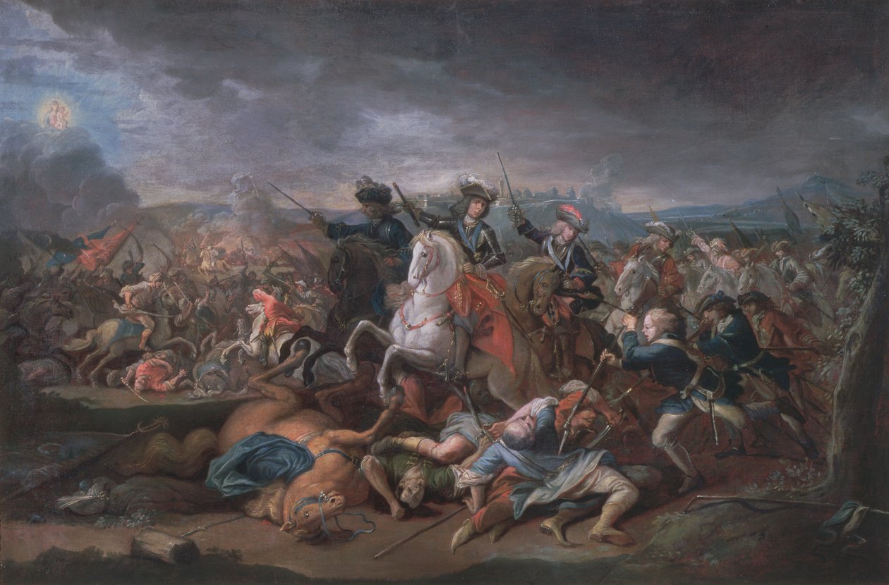 Savoyai Jenő herceg (1663-1736) Belgrád ostrománál, 1717. augusztus 16-án alkotó: Austrian School