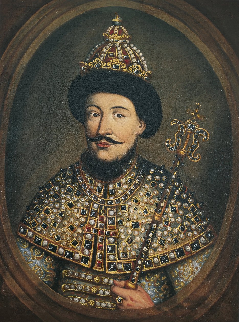 Alekszisz I. Mihajlovics orosz cár portréja 1629-1676, 1670-es évek alkotó: Austrian master