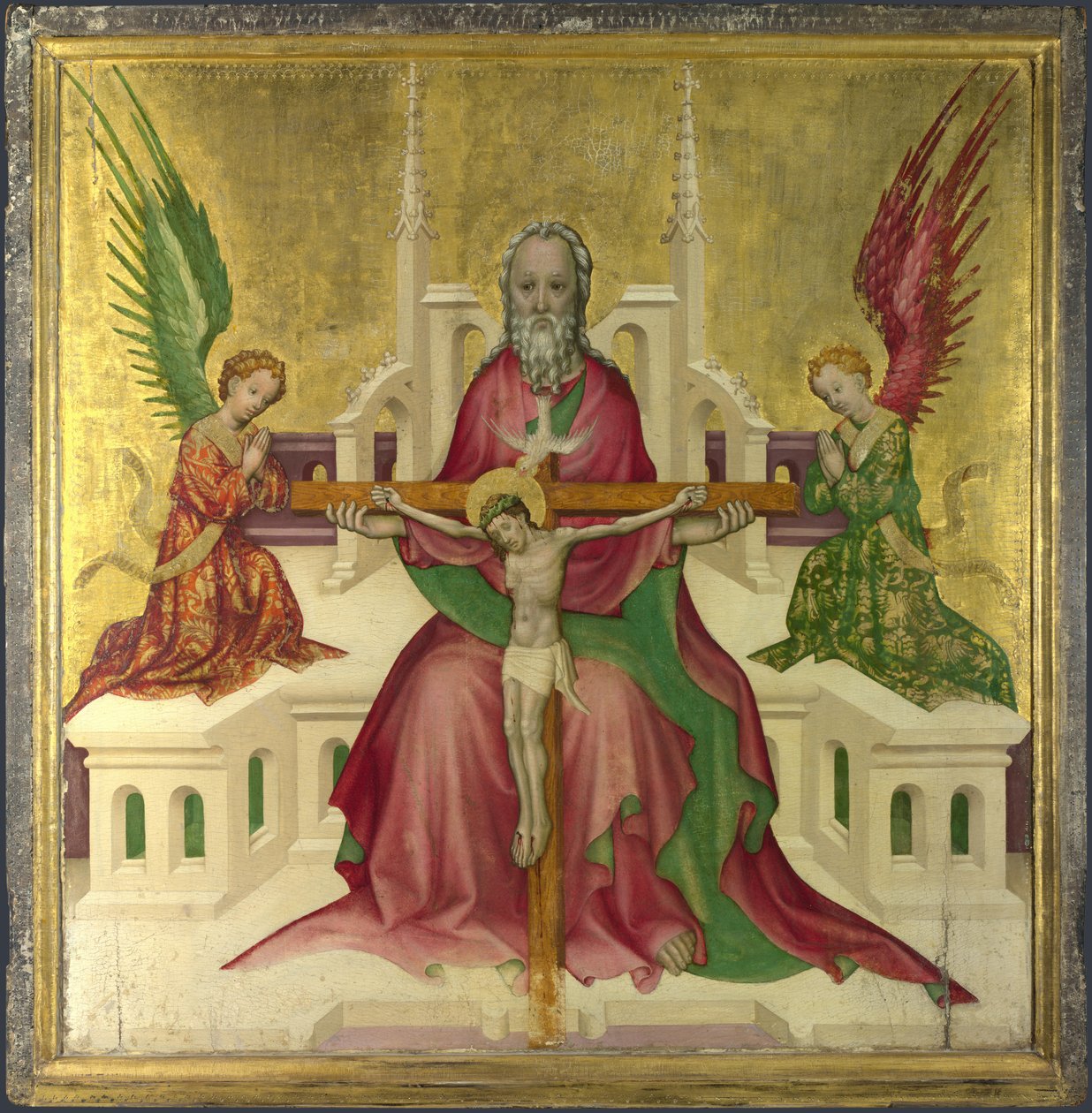 A Szentháromság a megfeszített Krisztussal, 1410 körül alkotó: Austrian master