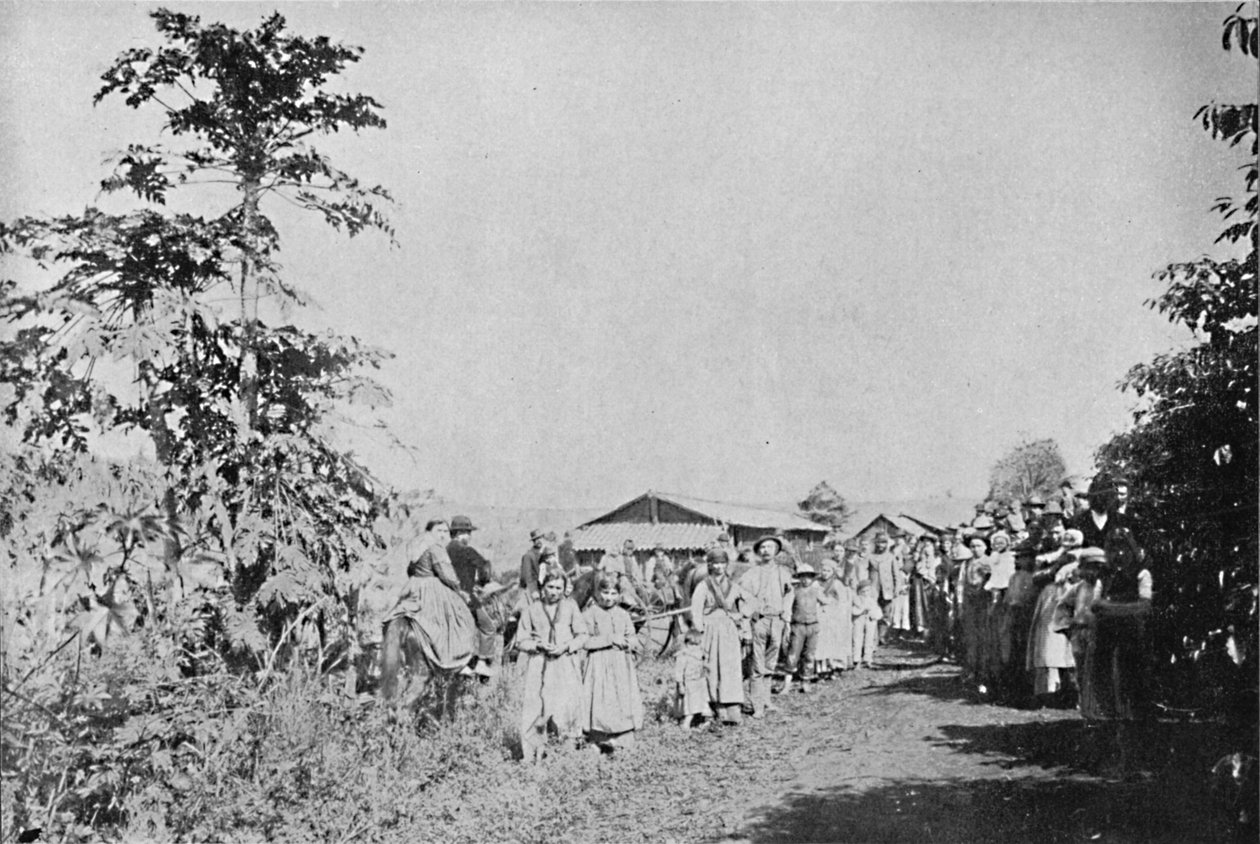 Buli egy kolóniában, Buli egy kolóniában, 1895 alkotó: Axel Frick