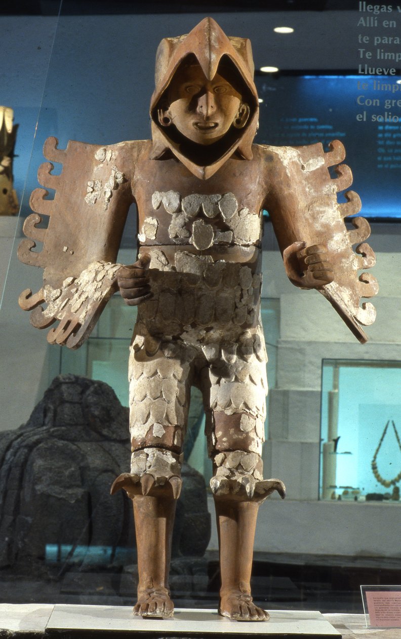 Sas harcos, késő posztklasszikus (terrakotta) alkotó: Aztec