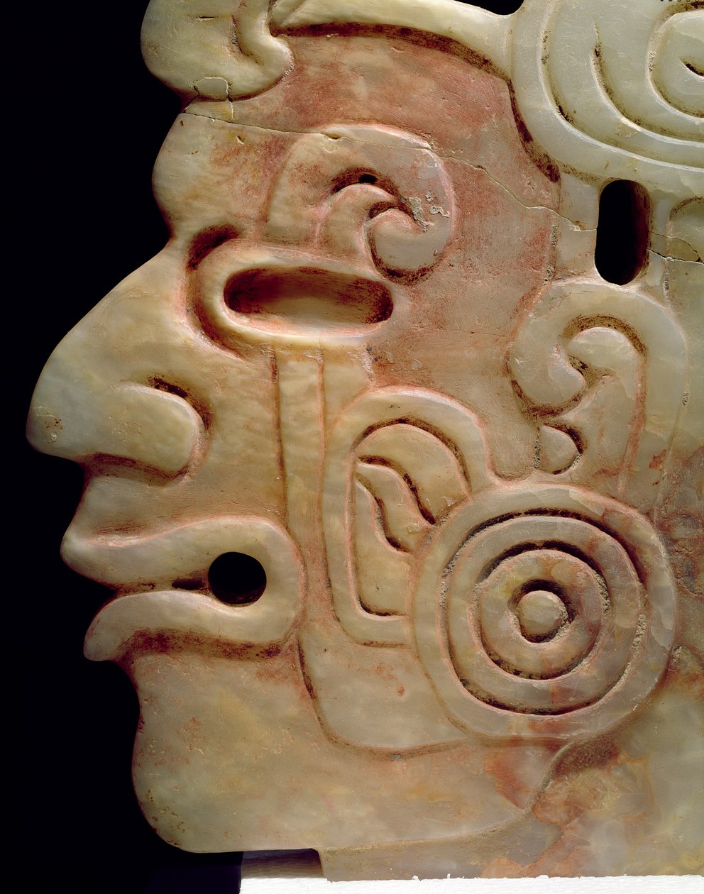 Fülbevalós férfi profilja (polikróm ónix) alkotó: Aztec