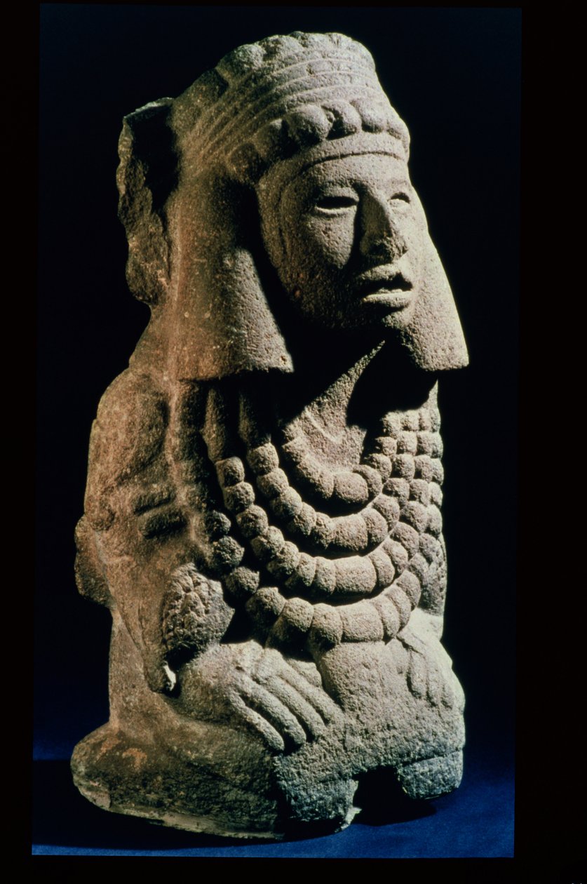 Chalchihuitlicue istennő, amelyet a mexikói völgyben találtak, i.sz. 1300-1500 alkotó: Aztec