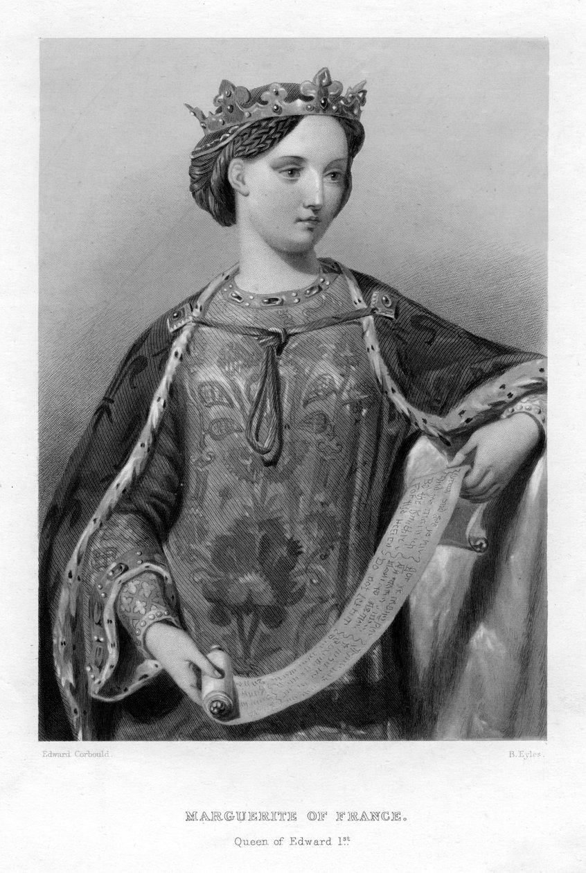 Marguerite francia, I. Edward angol király királynője. alkotó: B. Eyles