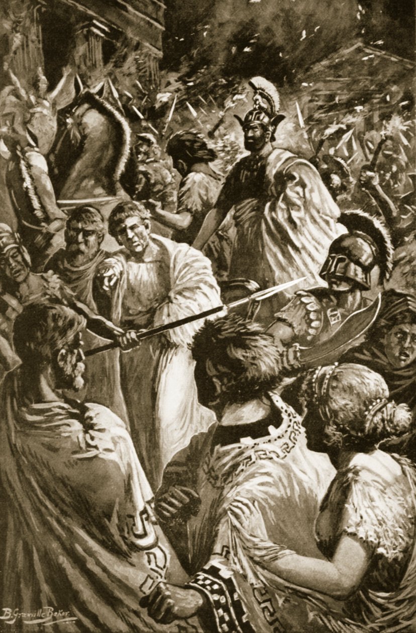 Olynthus zsákja, ie 348, illusztráció a „Hutchinson