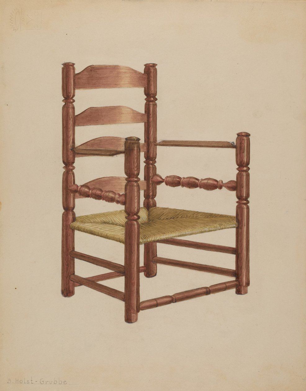 Szék alkotó: B. Holst Grubbe
