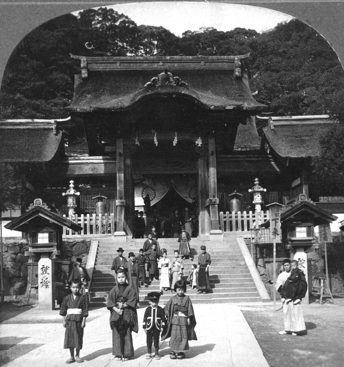 Osua templom, Nagaszaki, Japán, 1901. alkotó: B. L. Singley