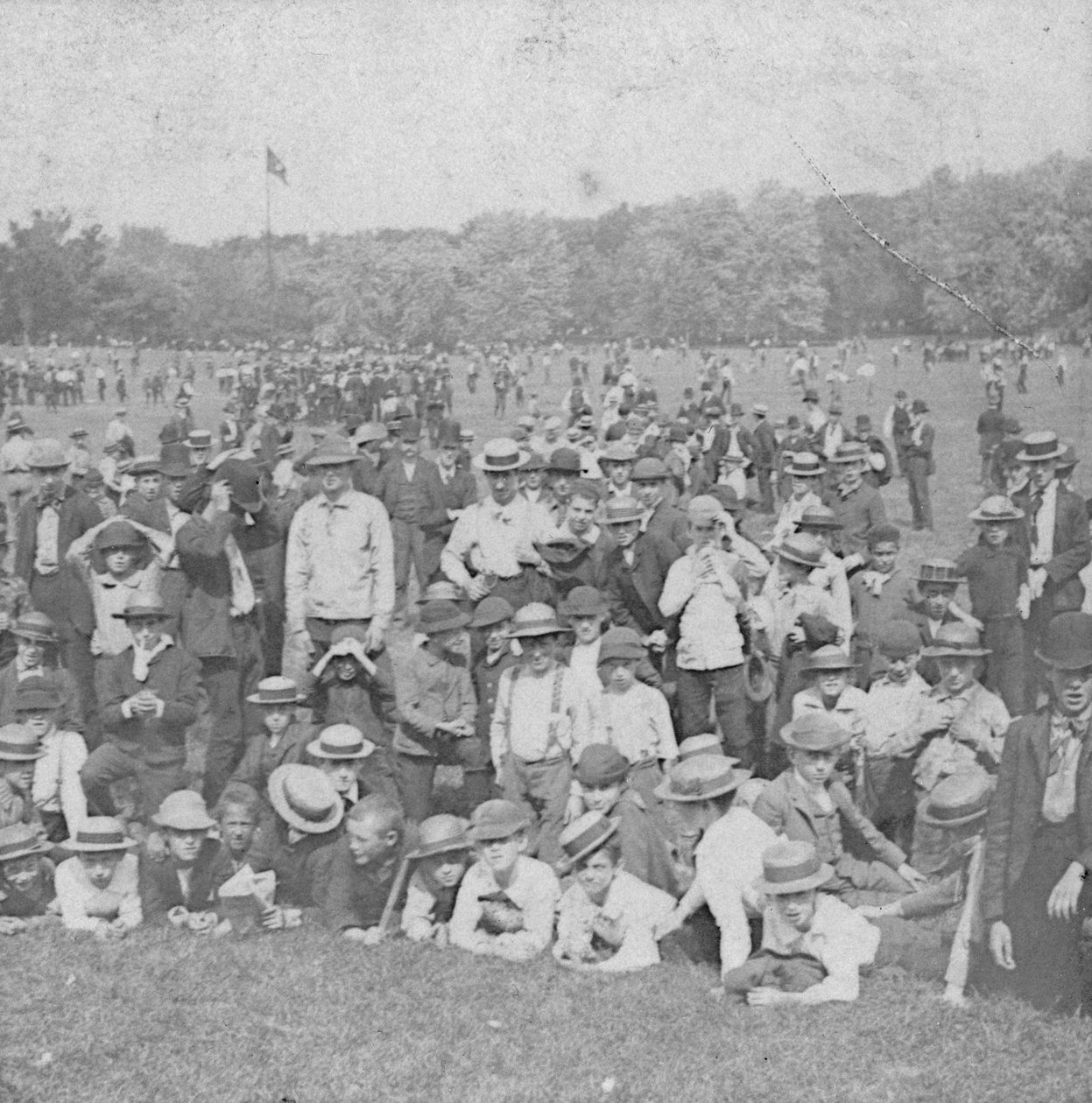 A durva és kész New York, USA, 1888. alkotó: B. W. Kilburn