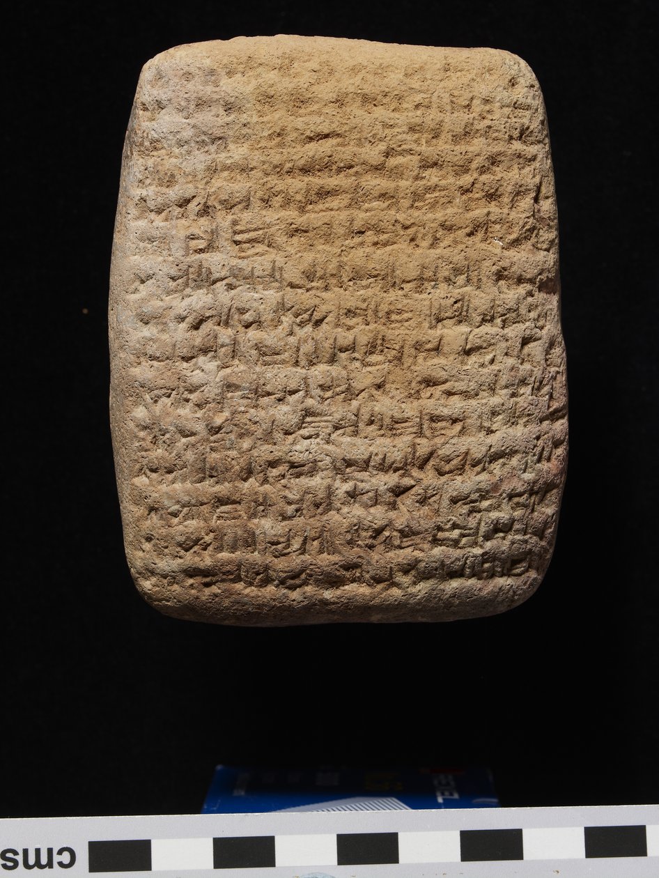 Agyagtábla mindkét oldalán ékírással (sütött agyag) alkotó: Babylonian
