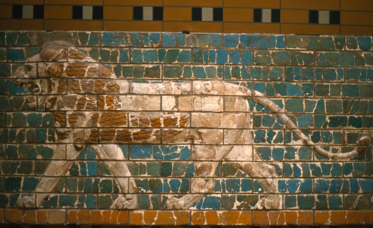 Oroszlán az Istar-kapuból, Babilon (mázas tégla) alkotó: Babylonian
