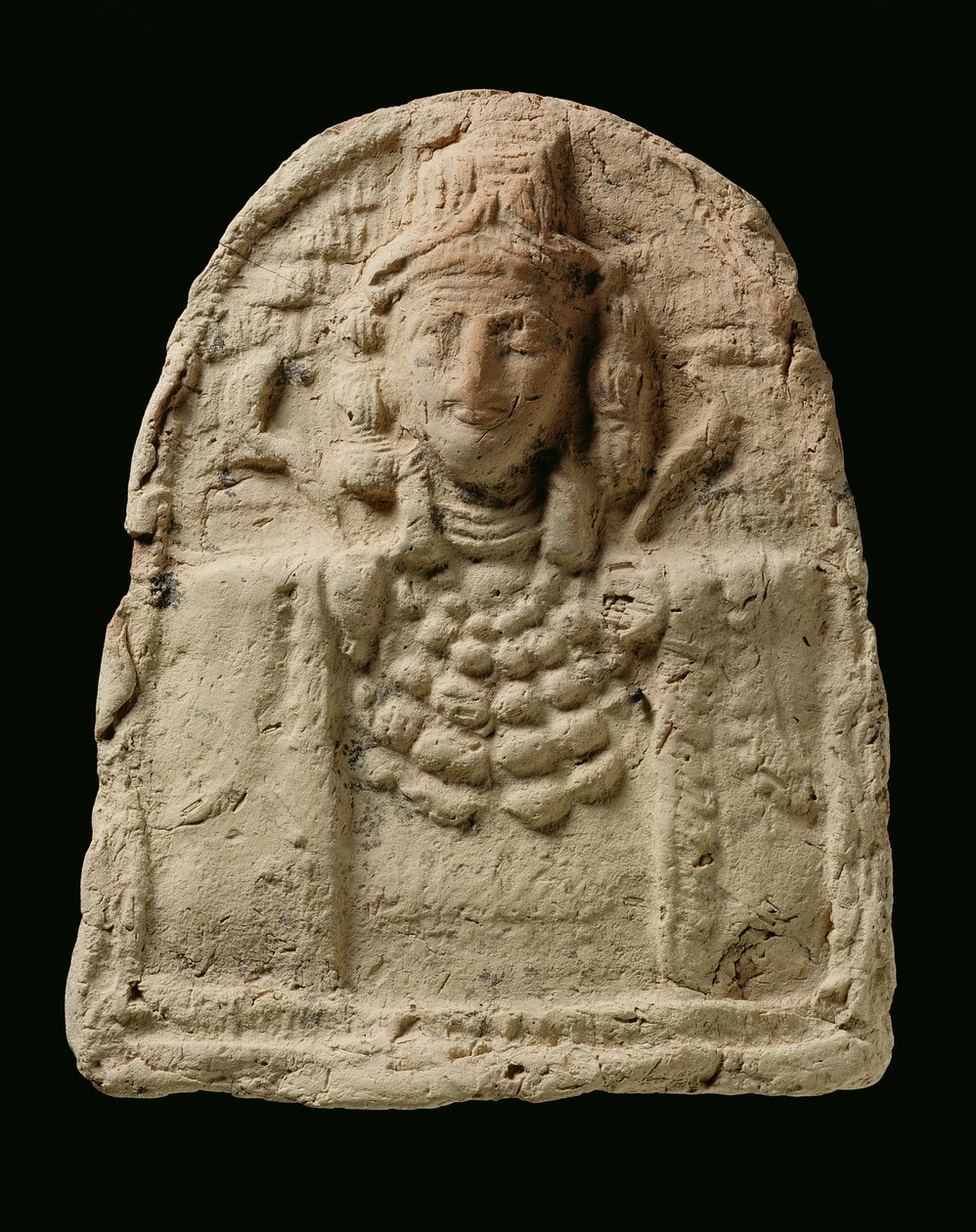 Isztah istennő mellszobrát ábrázoló plakett, Kr. e. 18. század (terrakotta) alkotó: Babylonian