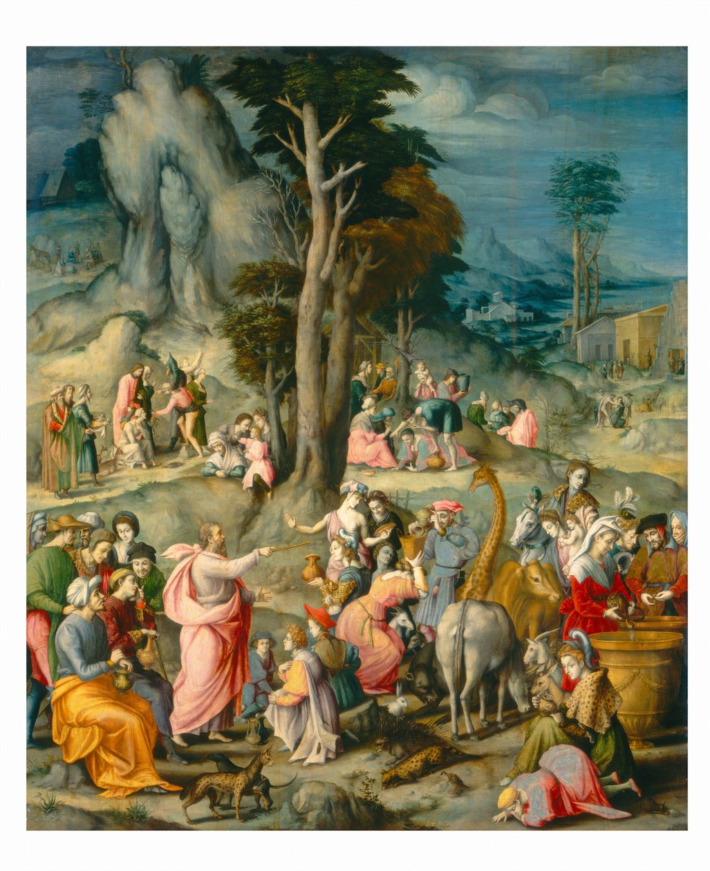 A Manna összejövetele alkotó: Bacchiacca