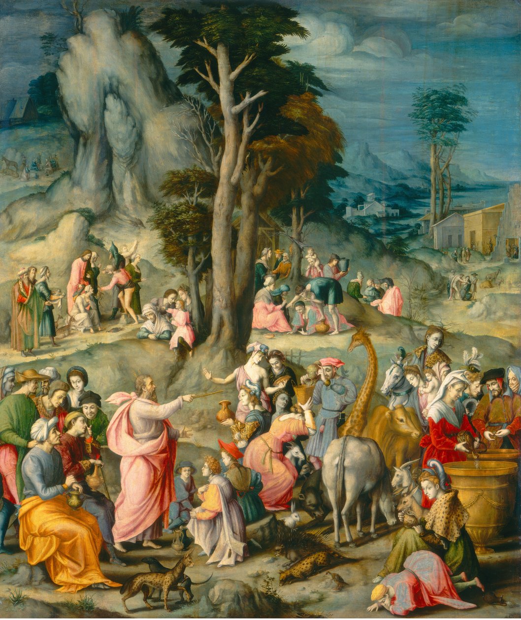 Manna gyűjtése, 15401555. alkotó: Bacchiacca