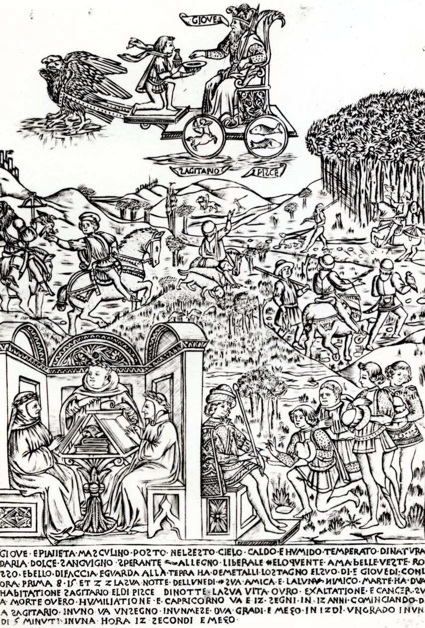 Jupiter, 1464 körül alkotó: Baccio Baldini