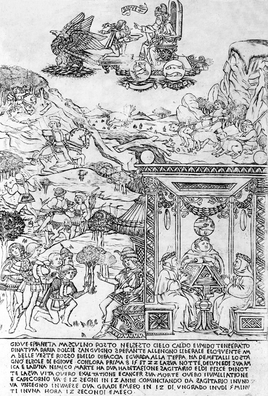 Jupiter, 1464 körül alkotó: Baccio Baldini