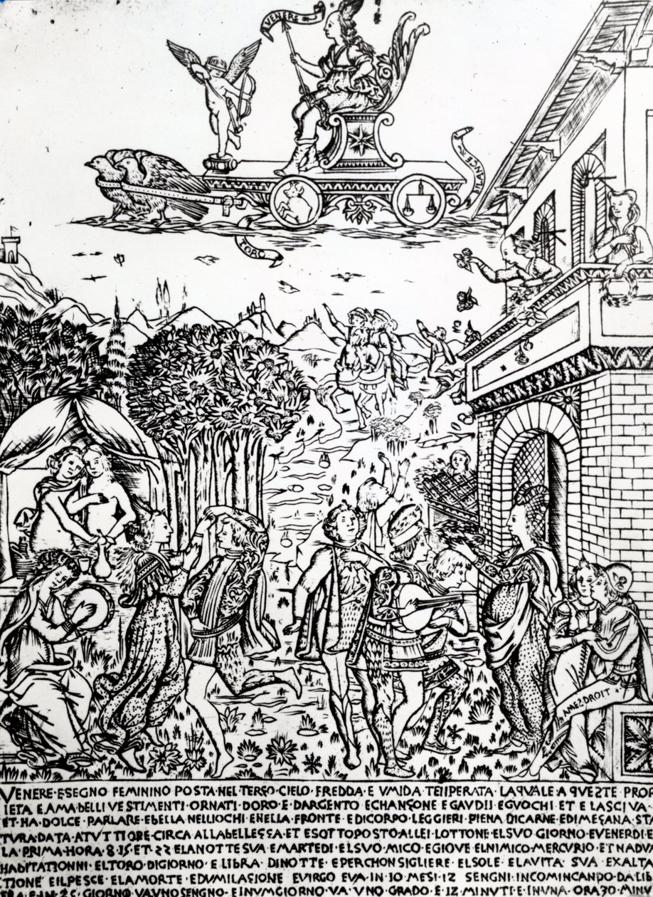 Vénusz, 1464 körül alkotó: Baccio Baldini