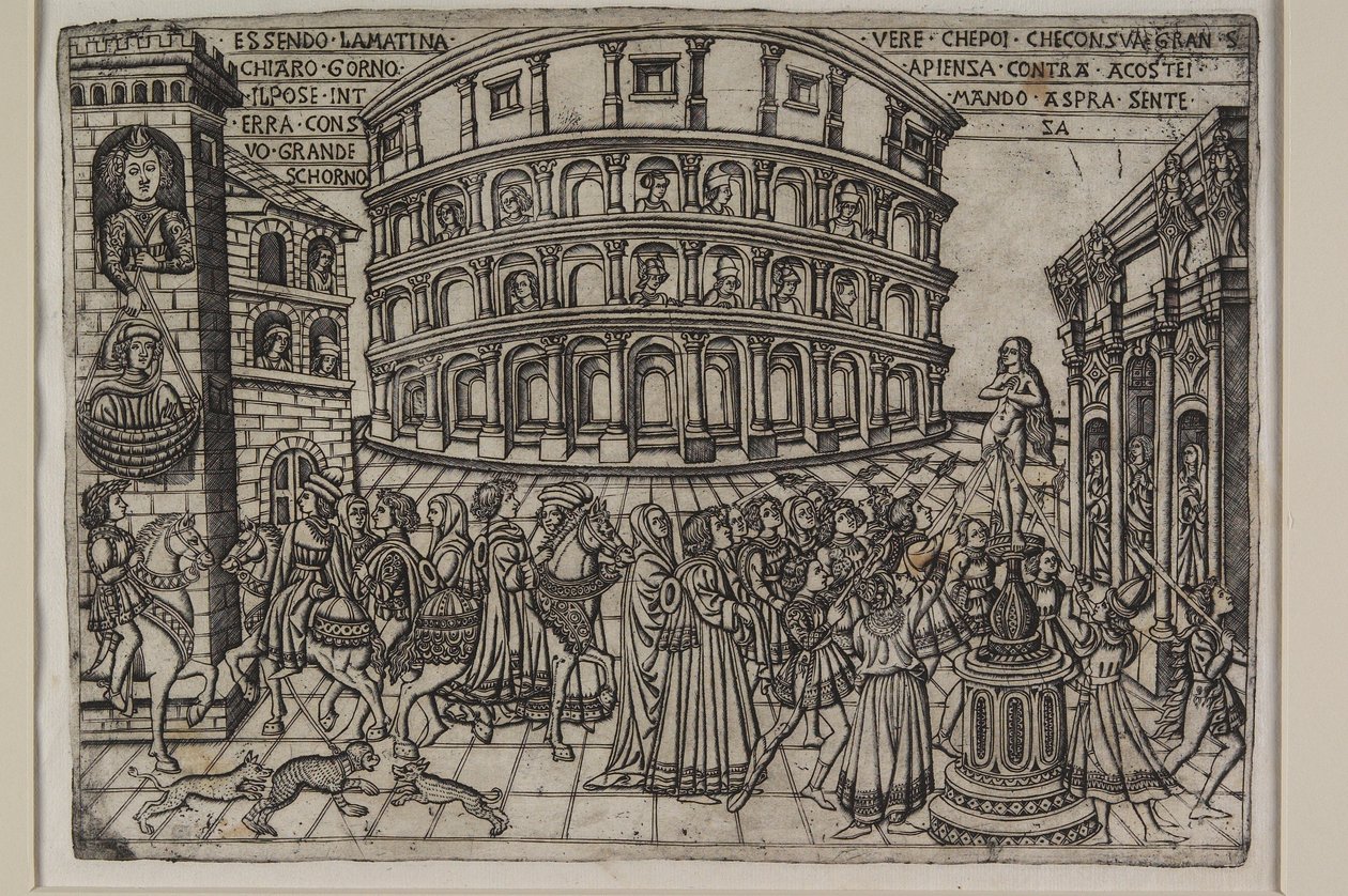 Vergilius a varázsló, 1460-63 körül alkotó: Baccio Baldini