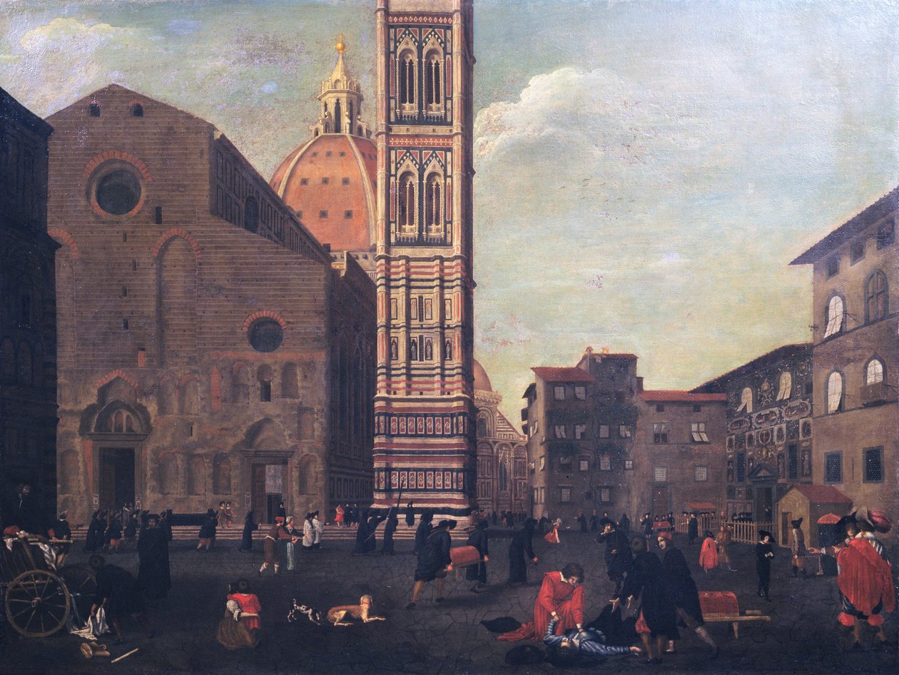 A pestis Firenzében 1630-ban alkotó: Baccio del Bianco