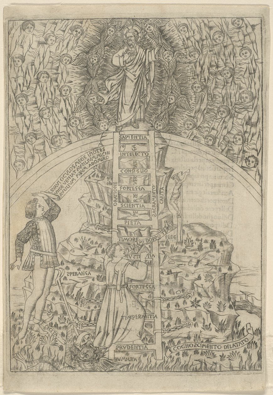 A Szent-hegy, a Szent-hegy 3. fóliója (Monte Sancto di Dio) alkotó: Baccio Baldini