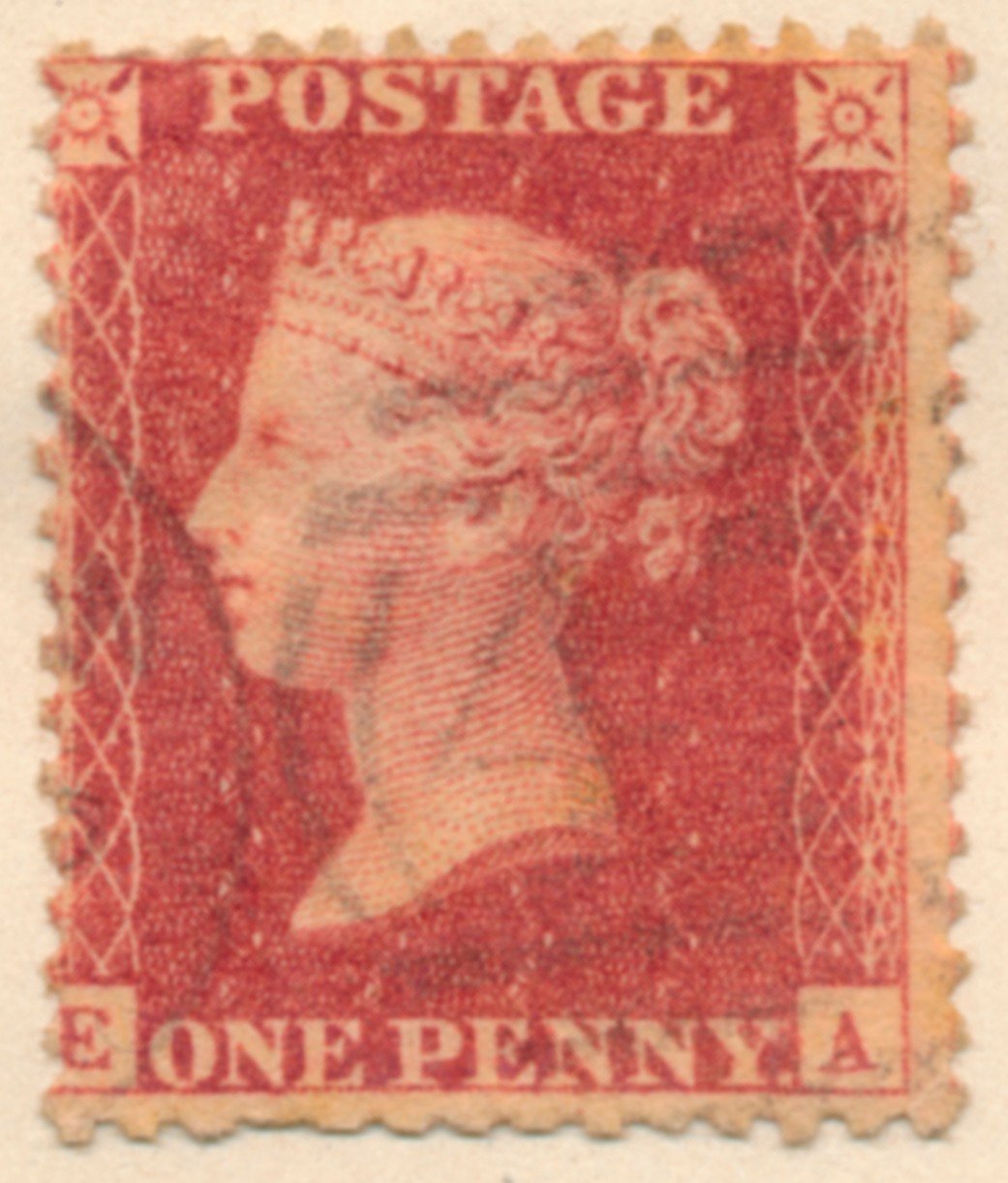 A Penny Red postai bélyeg, 1841 alkotó: Bacon and Co Perkins