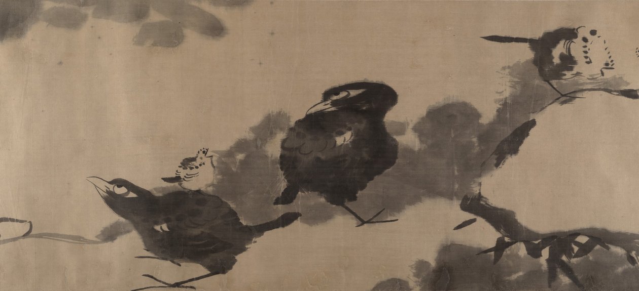 Madarak egy lótusztóban, kb. 1690. alkotó: Bada Shanren