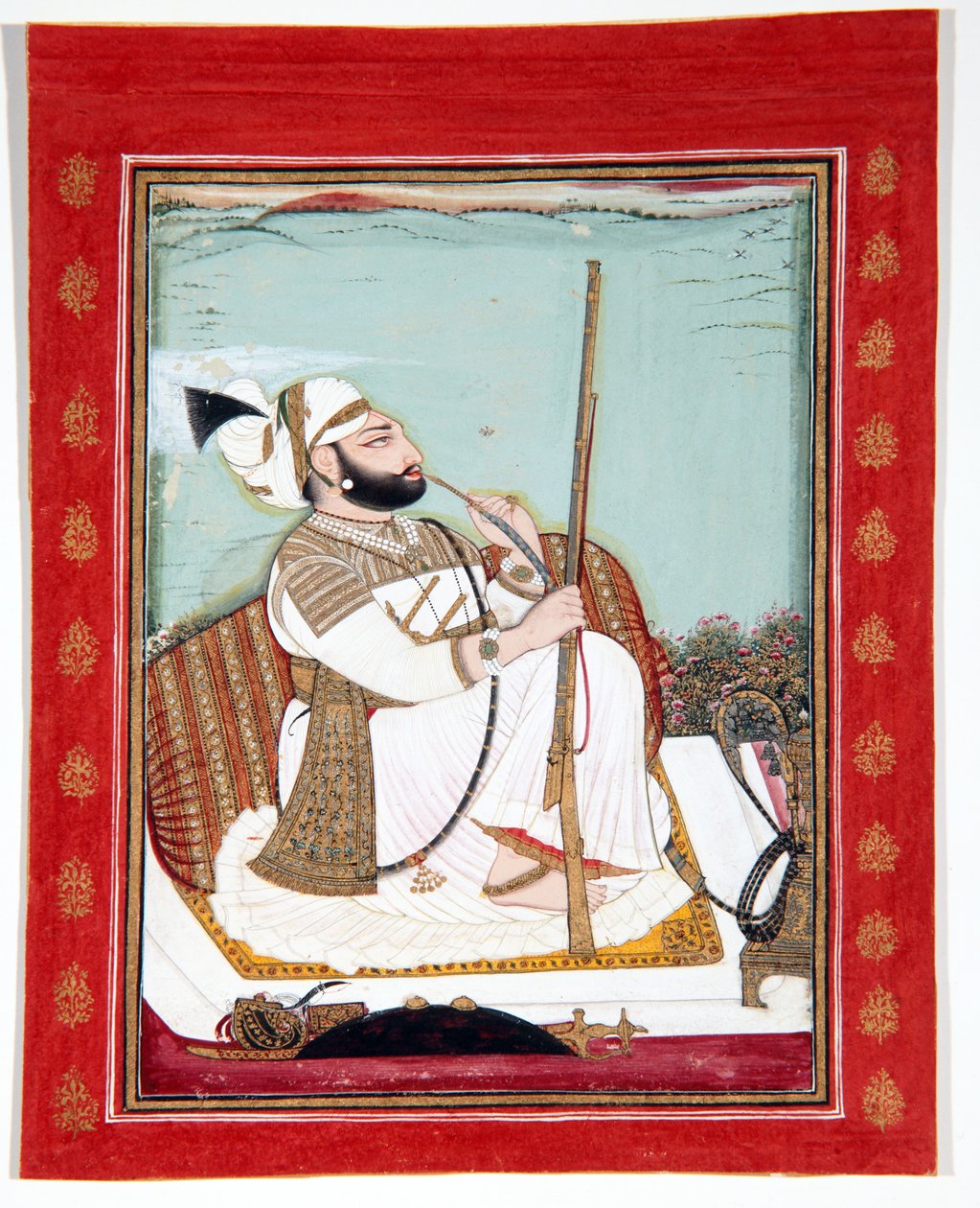 Rawat Gokul Das, 1807 (átlátszatlan WC és arany papíron) alkotó: Bagta