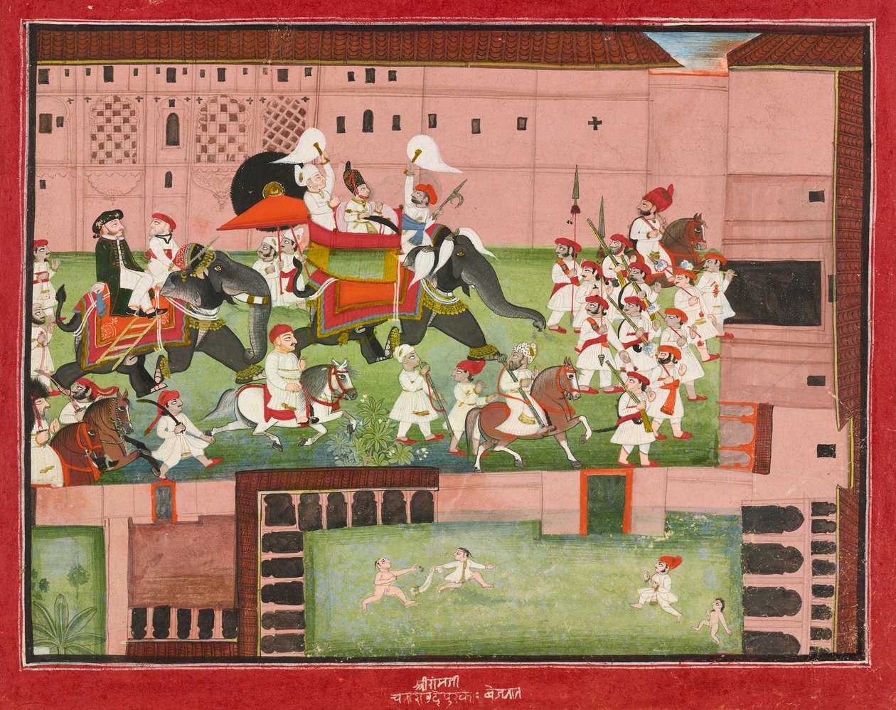 M. Balwant Singh Borthwick ezredessel, 1825-ben. alkotó: Baijnath