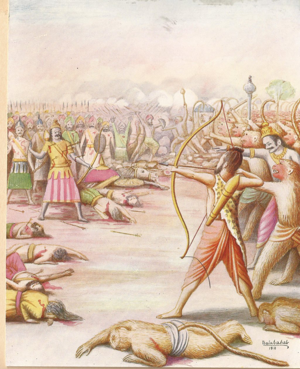 Az Indrajit festészet megölése alkotó: Balasaheb Pandit Pant Pratinidhi