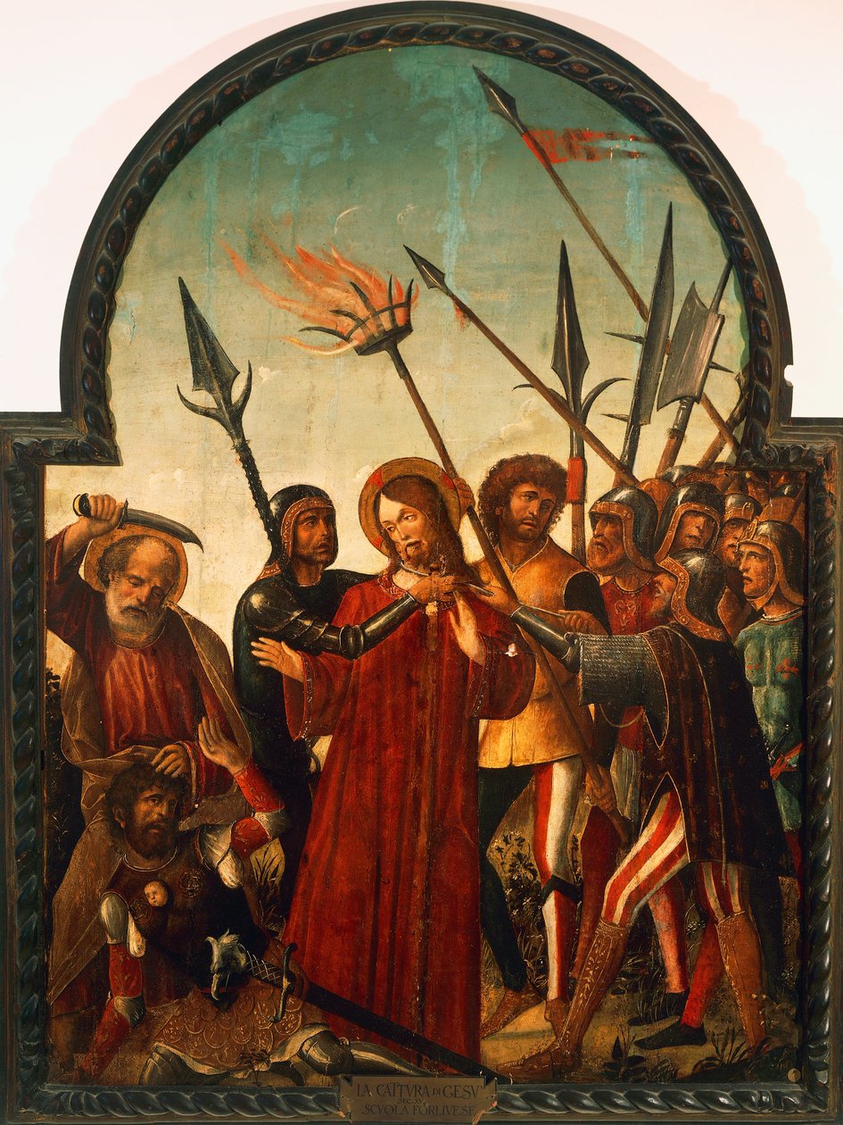 Krisztus elfogása, Baldassare di Matteo Carrari (kb. 1460-1520) alkotó: Baldassare di Matteo Carrari