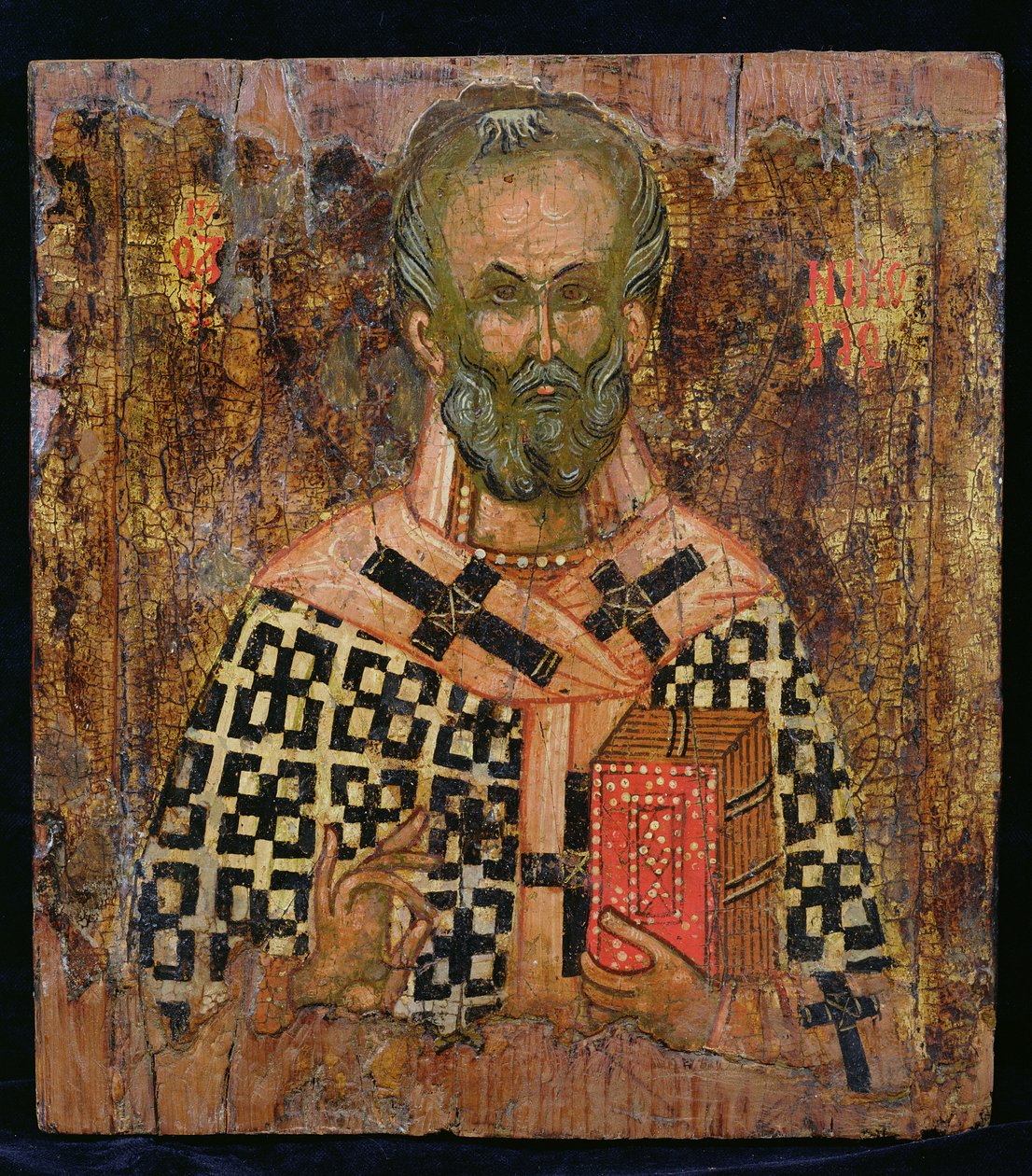Szent Miklós (tempera a panelen) alkotó: Balkan School