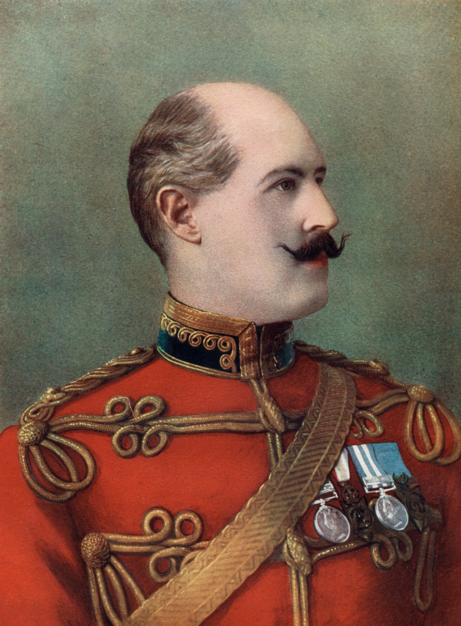 Charles WH Douglas vezérőrnagy, 9. dandár parancsnoka, Dél-Afrikai Field Force, 1902. alkotó: Ball